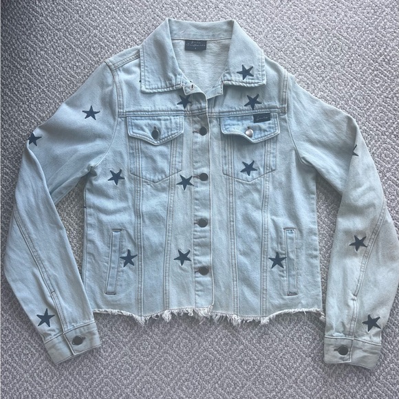 Jacks’s Surfboards Light Denim Star Jacket - Picture 2 of 5